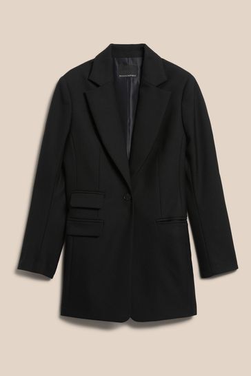 Buy Banana Republic Black Lido Sculpted Wool Blazer from Next
