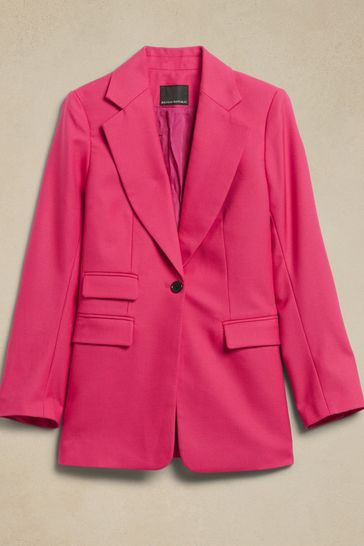 Banana republic pink wool coat store