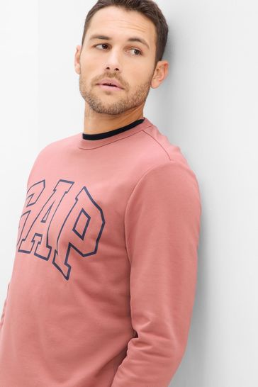 Gap logo top fleece crewneck sweatshirt