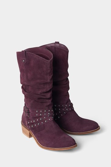 Studded outlet slouch boots
