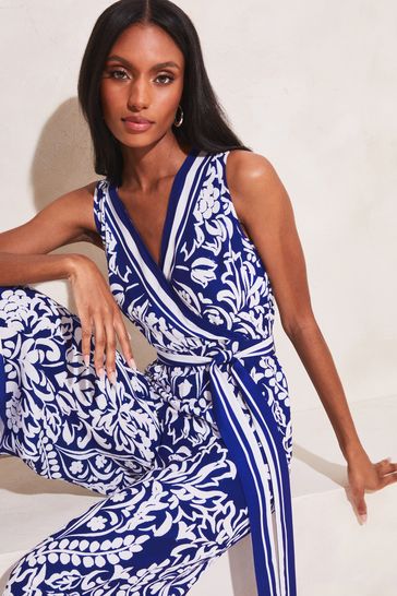 Lipsy stripe sequin culotte jumpsuit outlet