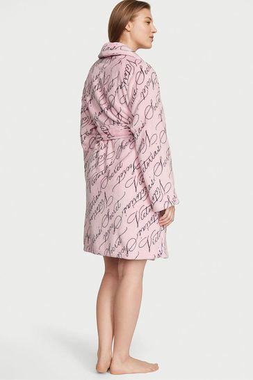 Pink short deals dressing gown
