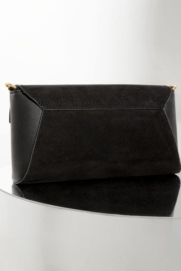 Buy Lipsy Black Black Foldover Clutch Bag from Next Belgium