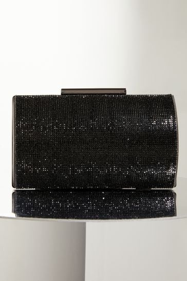 Lipsy diamante clutch top bag
