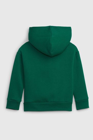 green sherpa lined hoodie