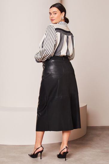 Leather skirt lipsy top