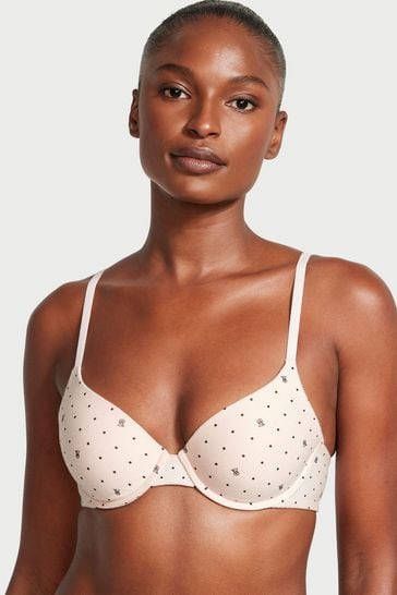 Buy Victoria's Secret Purest Pink Logo Lightly Lined Demi Bra from Next  Luxembourg
