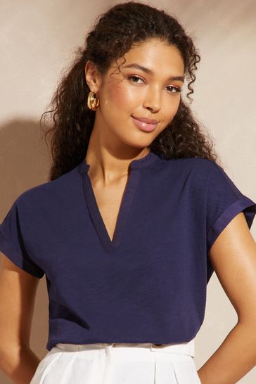 Short sleeve best sale v neck