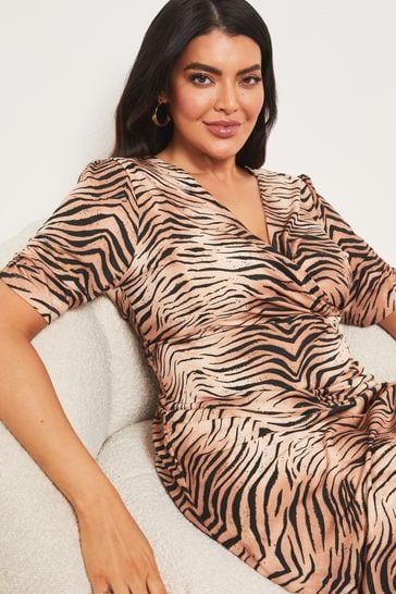 Missguided zebra on sale print dress