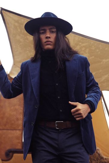Buy Banana Republic Blue Henri Velvet Blazer from Next Italy