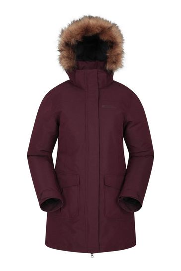 Mountain Warehouse Purple Tarka Waterproof Long Padded Jacket