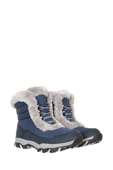 Mountain Warehouse Blue Ohio Short Thermal Snow Boots