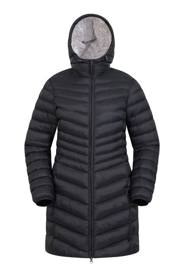 Mountain Warehouse Black Florence Fur Lined Padded Jacket - Womens