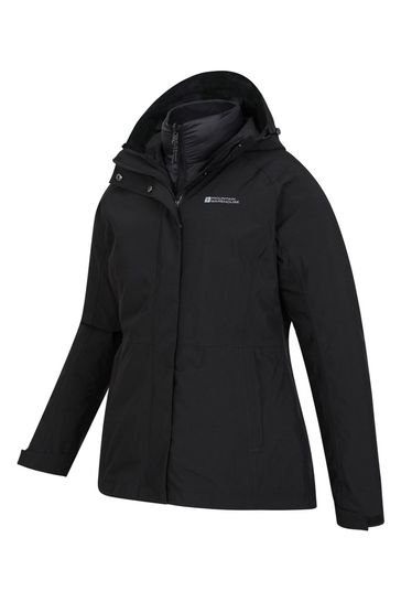 Buy Mountain Warehouse Black Alaskan 3 in 1 Waterproof Jacket