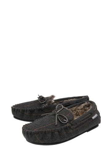Buy Dunlop Full Shoe Fur Lined Slippers Men s from the Laura
