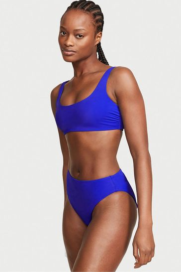 Dark blue high new arrivals waisted bikini bottoms