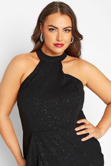 High neck choker dress clearance