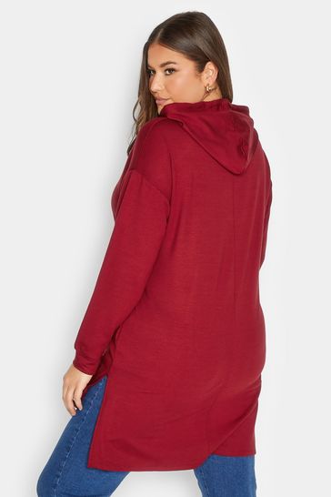 Buy Yours Curve Red Hoodie Tie Detail Sweatshirt from Next Singapore