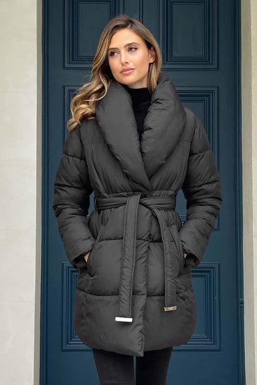 Wrap best sale duvet coat
