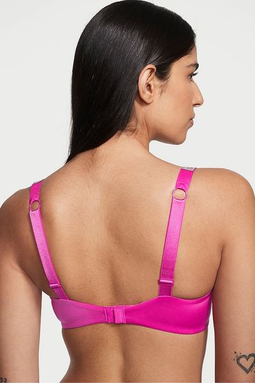 Buy Victoria's Secret Fuchsia Frenzy Pink Smooth Shine Strap Add 2 Cups  Push Up Bombshell Bra from Next Denmark