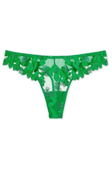 Buy Victoria's Secret Black Ivy Green Lace G String Knickers from Next  Luxembourg
