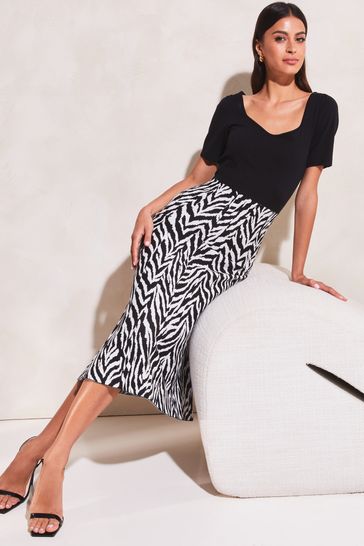 Lipsy zebra print skirt shop
