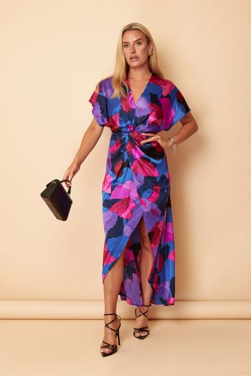 Cobalt discount wrap dress