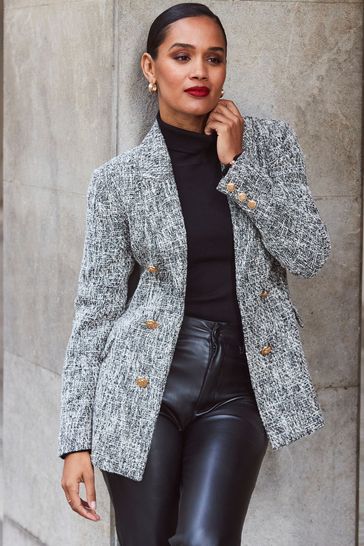 Boucle blazers hotsell