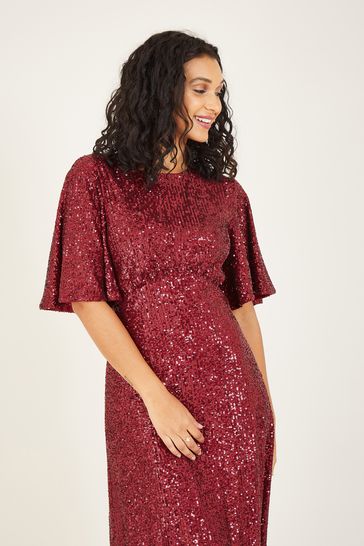 Buy Mela Red Sequin Midi Dress from Next Ireland