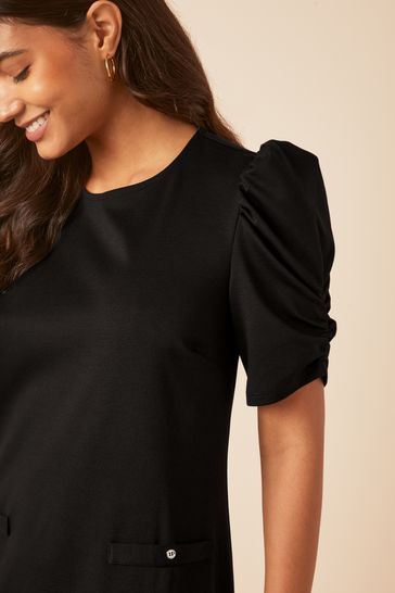 Black shift store dress petite