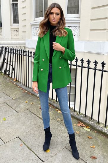 Green outlet military blazer