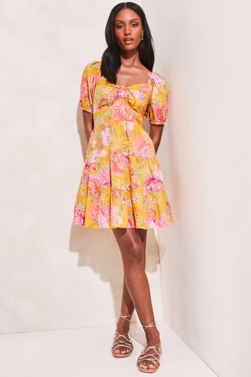 Lipsy broderie tiered mini dress outlet