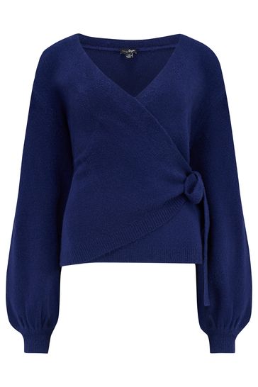 Navy ballet wrap discount cardigan