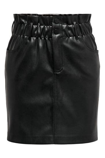 Leather paperbag hotsell skirt