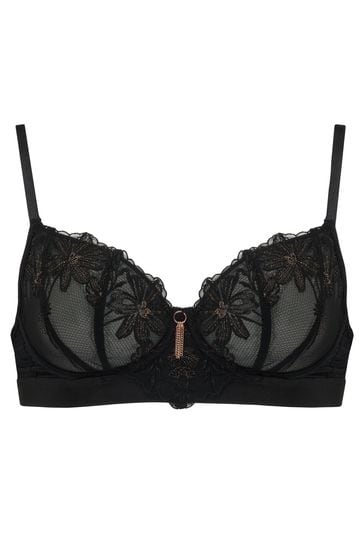 Pour Moi Black Non Padded Constance Padded Push Up Bra