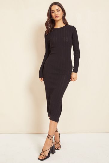 Buy Friends Like These Open Back Pointelle Knitted Midi Dress from Next ...