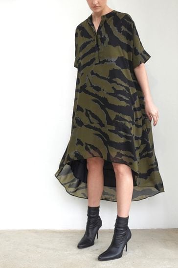 High low on sale shirt dress