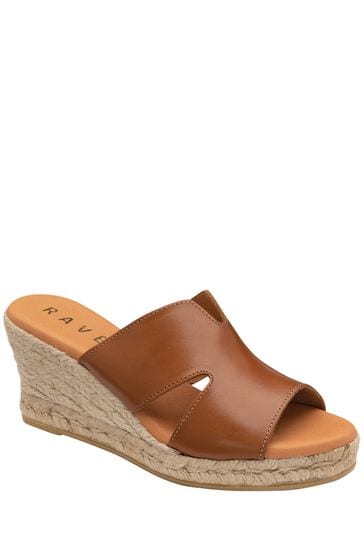Ravel leather espadrille wedge sales