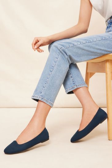 Next navy hotsell ballet pumps