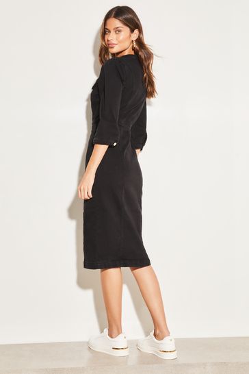 Lipsy black deals shirt dress