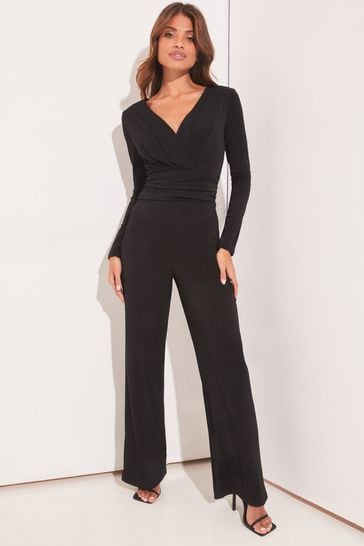 Petite long sleeve on sale jumpsuit