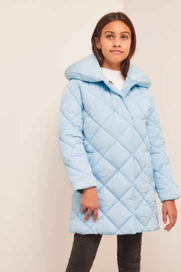 Buy Lipsy Blue Shower Resistant Wrap Duvet Coat from Next Luxembourg