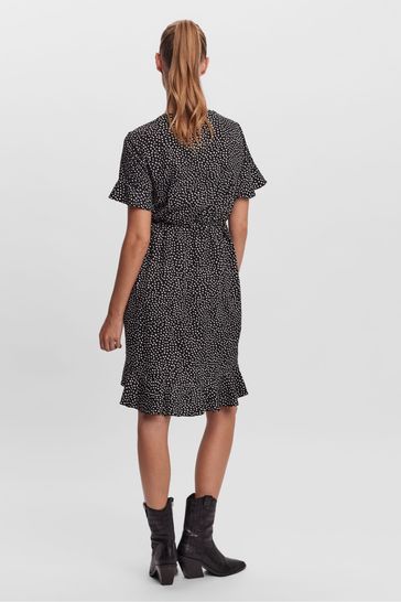 Vero moda polka deals dot wrap dress