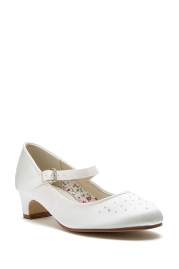 Buy Rainbow Club Ivory Verity Satin Bridesmaid Shoes Kids from