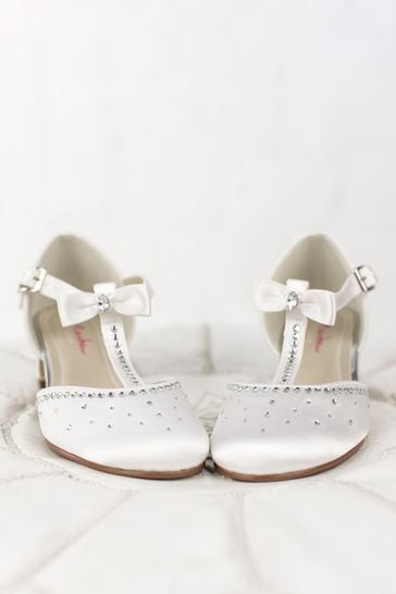 White bridesmaid shoes childrens sale