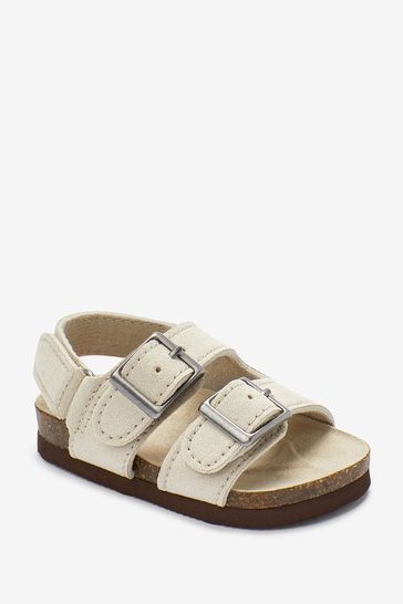 Buy Gap White Buckle Sandals Baby from Next Luxembourg