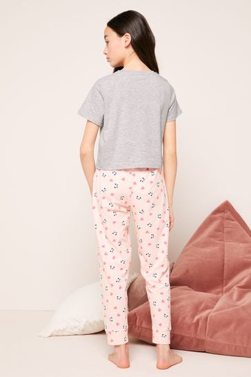 Buy Lipsy Pink Panda Short Sleeve Long Leg Pyjamas from Next India
