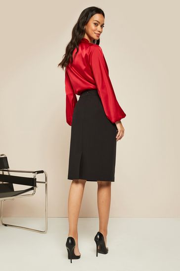 MARKS & SPENCER Solid Women Pencil Black Skirt - Buy MARKS & SPENCER Solid  Women Pencil Black Skirt Online at Best Prices in India | Flipkart.com