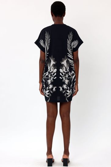 Black jersey tunic dress outlet