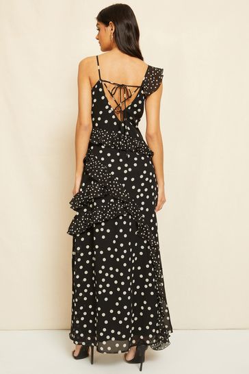 Dot ruffle dress clearance